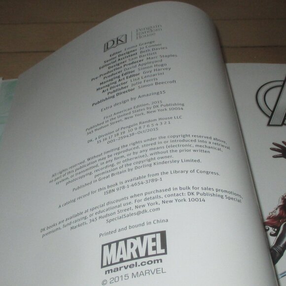 Marvel Avengers Encyclopedia (2016) Marvel Comics Hardcover - Picture 4 of 11